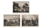 COURS D'UNE PAGODE, PALAIS DU GOUVERNEUR, MARCHE DE PONDICHERY, SIGISMOND HIMELEY, 1835