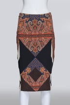 GIVENCHY - A GEOMETRIC PAISLEY PRINT SKIRT
