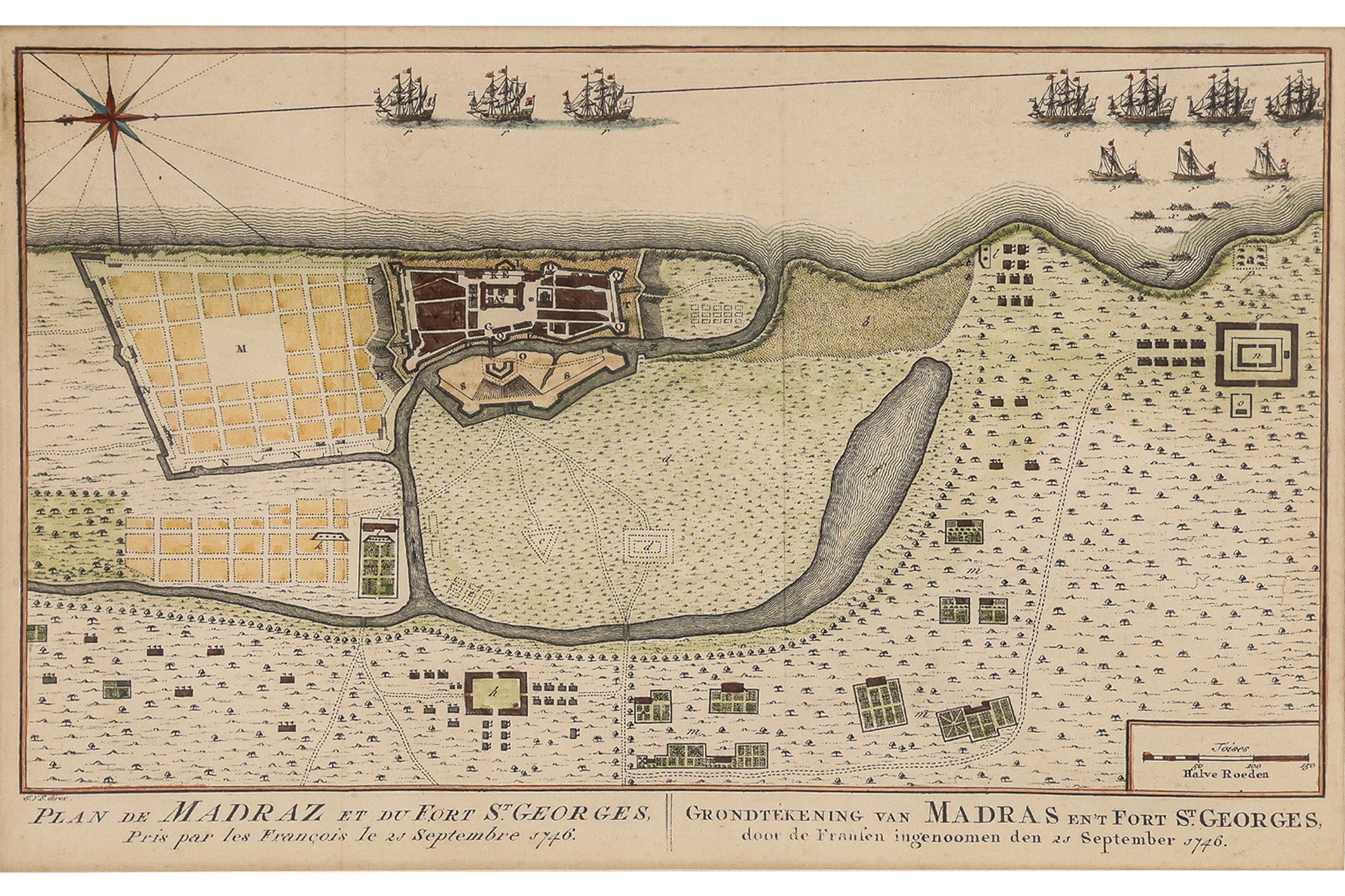 A GROUP OF THREE MAPS OF INDIAN FORTS AND TOWNS, ABBE PREVOST, C. 1746-1780
