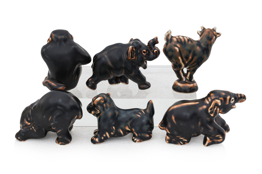 A GROUP OF SIX ROYAL COPENHAGEN MODELS OF ANIMALS DESIGNED BY KNUD KHYN