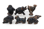 A GROUP OF SIX ROYAL COPENHAGEN MODELS OF ANIMALS DESIGNED BY KNUD KHYN