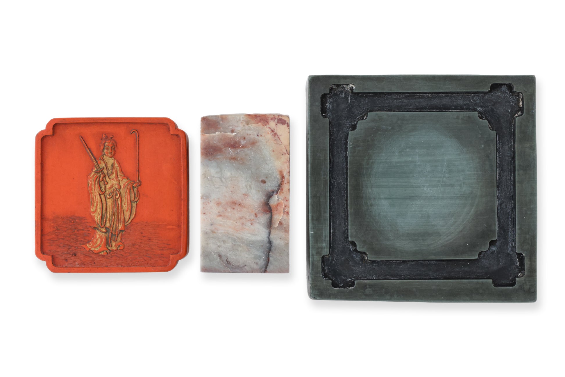 A GROUP OF THREE SCHOLAR'S OBJECTS