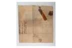 UK, COVER, 1d RED, 1842, STAFFORDSHIRE