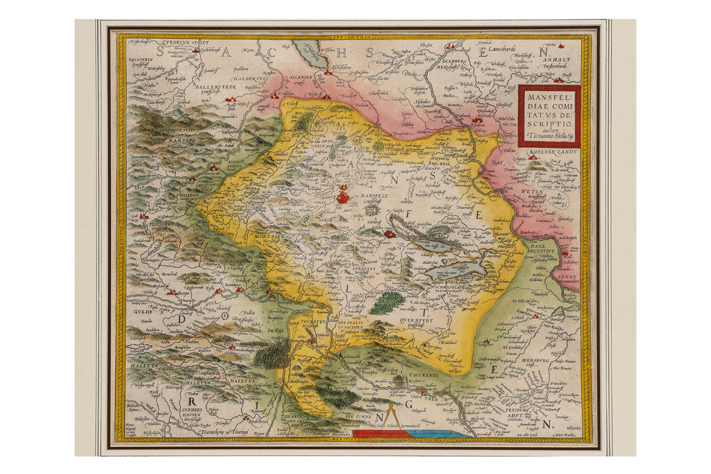 MANSFELDIAE COMITATUS DESCRIPTIO, TILEMAN STELLA, 1579