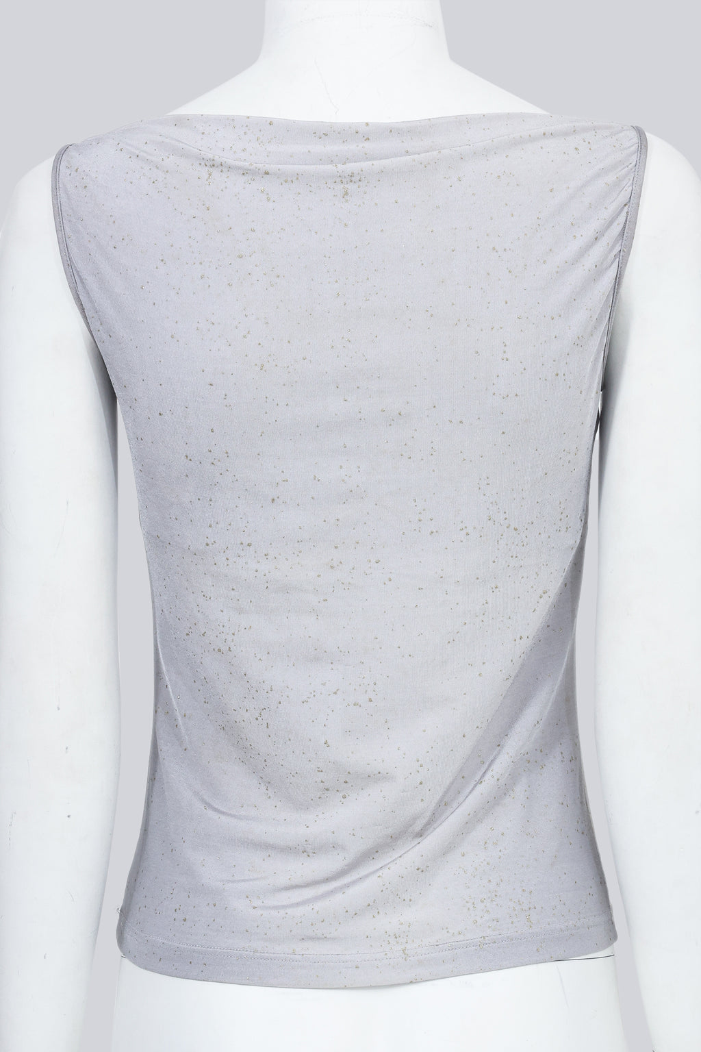 ROBERTO CAVALLI - A LILAC GREY FLORAL TOP