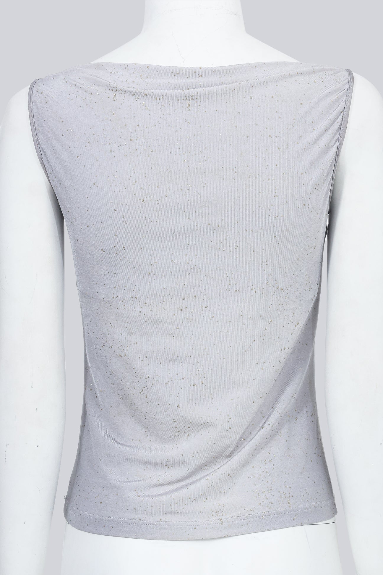 ROBERTO CAVALLI - A LILAC GREY FLORAL TOP