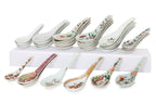 A GROUP OF 36 ASSORTED PORCELAIN SPOONS