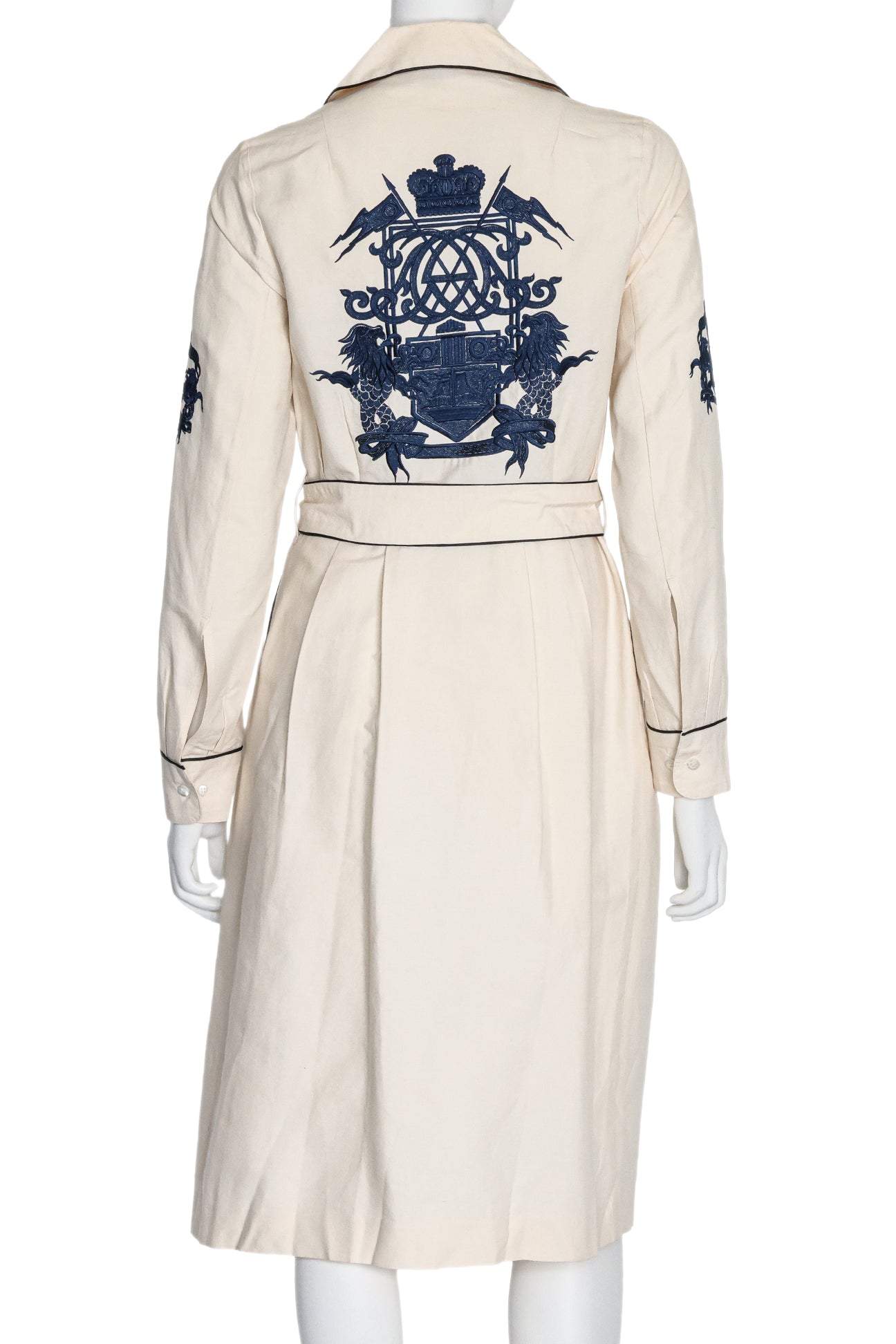 DRIES VAN NOTEN - A COAT-OF-ARMS TRENCH COAT, F/W 2016