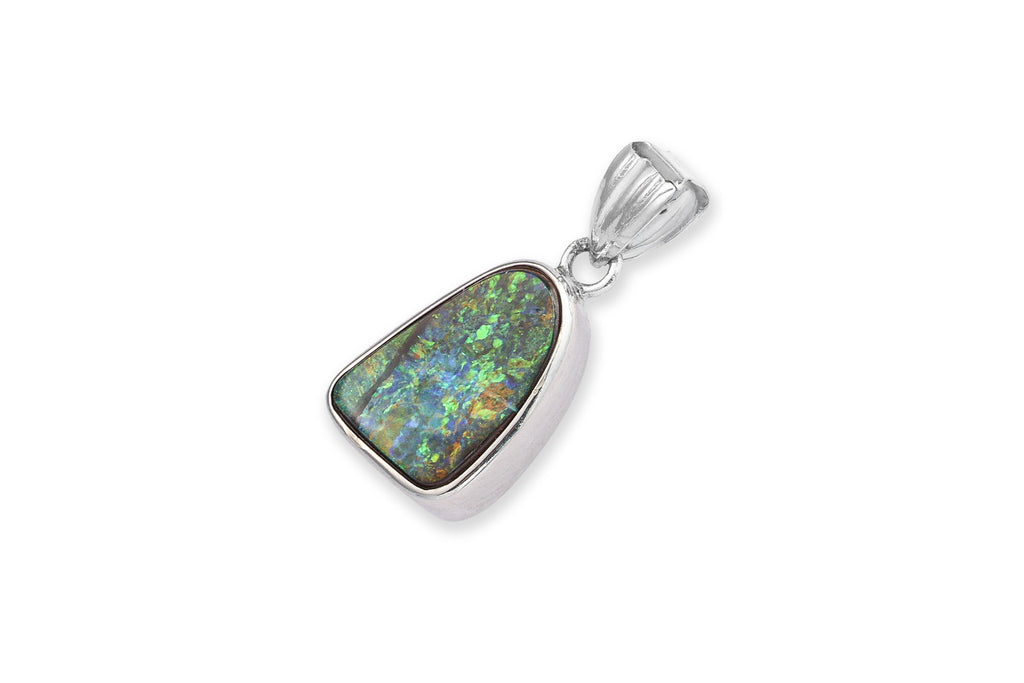 A BOULDER OPAL PENDANT