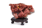 A SHOUSHAN STONE MODEL OF LUCKY TOADS AND LINGZHI