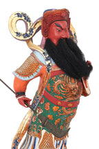 A GROUP OF THREE LARGE POLYCHROME ALTAR FIGURES