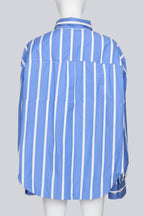 VETEMENTS POUR FEMMES - A SUMMER 2018 BLUE AND WHITE STRIPED SHIRT