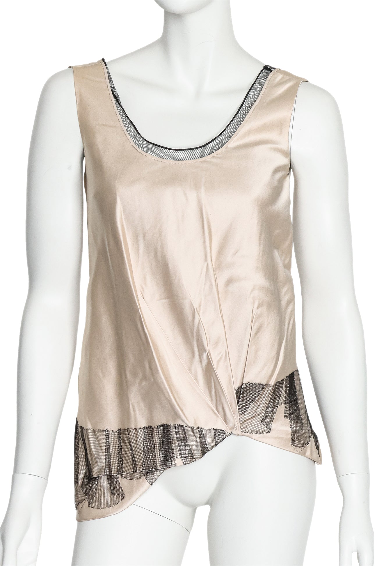 MARC JACOBS - A SLIP TOP WITH TULLE DETAIL