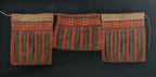 TWO SOUTHEAST ASIAN BEADWORK PANELS AND A SET OF TEXTILE PANELS